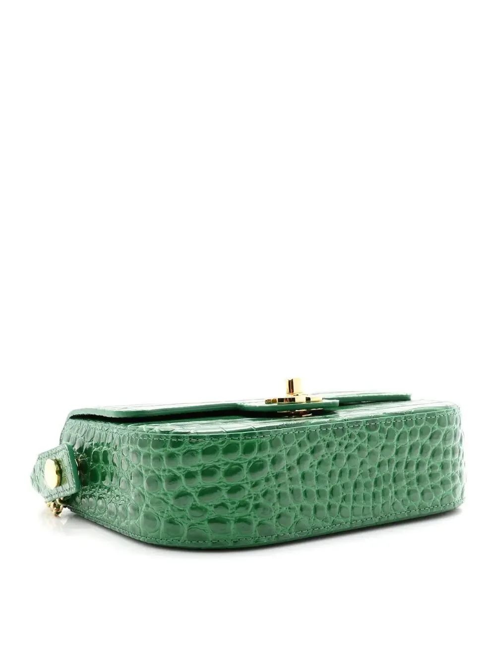 Chanel Calfskin Crocodile Embossed Turn #359251C72B